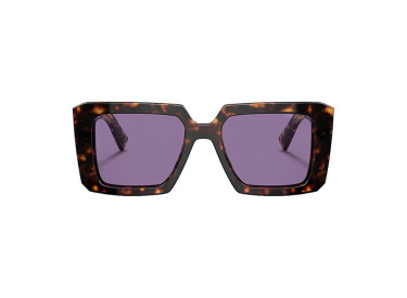 Prada PR23YSF 2AU05Q Tortoise/Violet Mirror Internal Silver