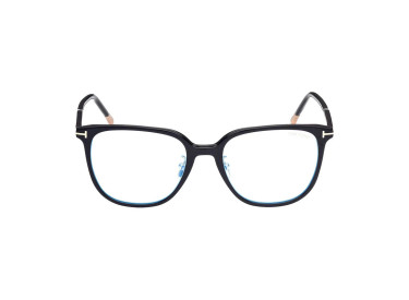 Tom Ford FT5778-D-B 001 Shiny Black/Clear Blue Light Block 53mm