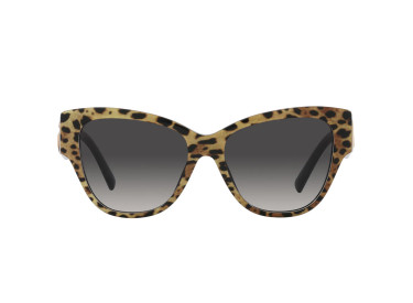 Dolce & Gabbana DG4449 31638G Leopard Brown On Black/Grey Gradient