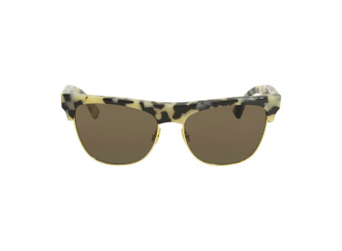 Bottega Veneta BV1003S 003 Spotted Ivory Havana/Brown