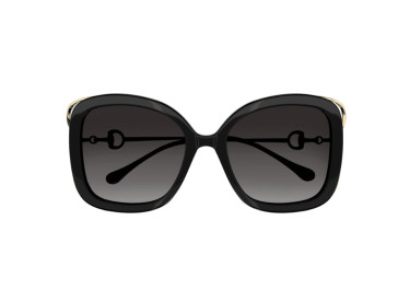 Gucci GG1021S 002 Black with Gold/Grey Gradient