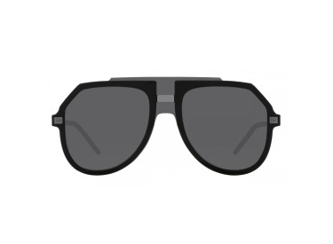 Dolce & Gabbana DG6195 501/6G Black/Gunmetal/Gray Mirrored Black