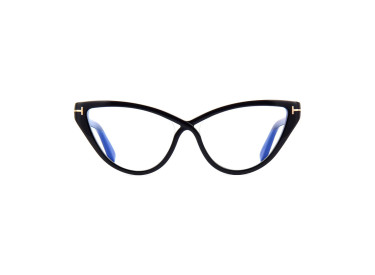 Tom Ford FT5729-B 001 Black/Clear/Blue-light Block Lenses 56mm