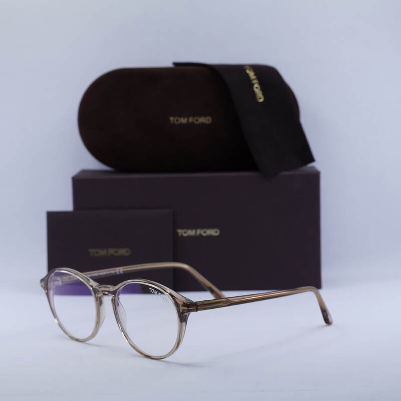 Tom Ford FT5753-B Round Eyeglasses