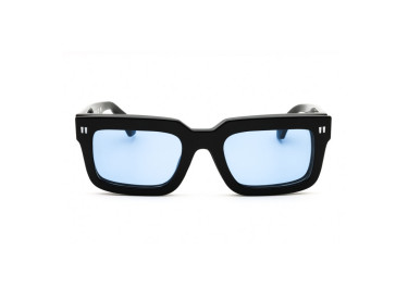 Off-White OERI130 CLIP ON2 1045 Black/Clear with Magnetic Clip-On Blue