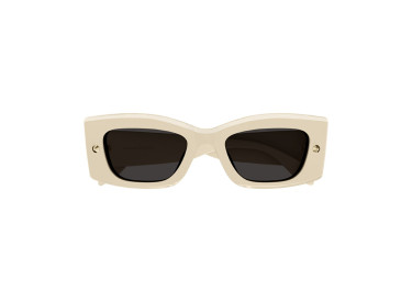 Alexander McQueen AM0426S 005 Ivory/Grey