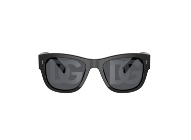 Dolce & Gabbana DG4338 501/M Black/Dark Grey Tampo Silver