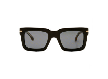 Hugo Boss BOSS 1501/S 0807 7Y Black/Grey with Gold Logo Pattern