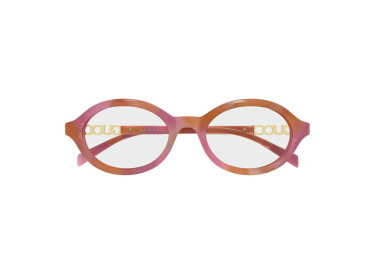 Gucci GG2153O 004 Shiny Pink/Orange Pearled Spotted Havana 51mm