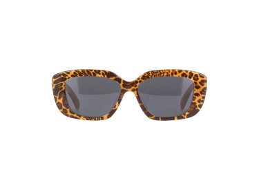 Celine CL40216U 99A Shiny Leopard Print/Grey