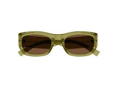 Saint Laurent SL713 004 Transparent Acid Green/Brown