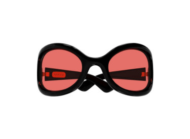 Gucci GG1381S 001 Shiny Black/Red