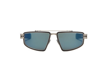 Balmain TITAN BPS-139C Brushed Silver/Blue Swirl/Blue Mirror AR