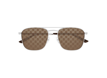 Gucci GG1881S 004 Silver/Brown with GG Pattern Mirror