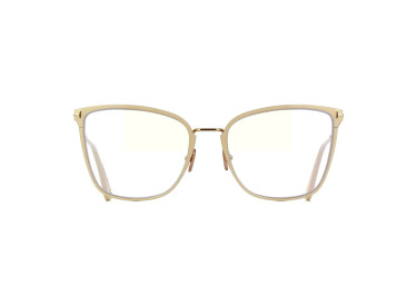 Tom Ford FT5839-B 025 Ivory/Clear Blue Light Block 56mm