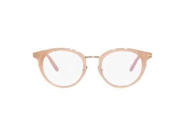 Tom Ford FT5784-D-B 072 Shiny Semi-Milky Pink/Blue Light Block 48mm