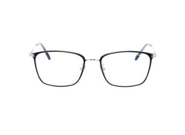 Tom Ford FT5774-D-B 008 Shiny Gunmetal/Gold/Clear Blue Light Block 54mm