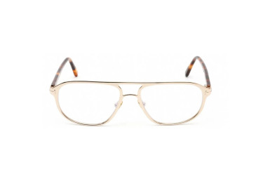 Tom Ford FT5751-B 028 Shiny Rose Gold/Shiny Blonde Havana/Blue Light Block Lenses 55mm