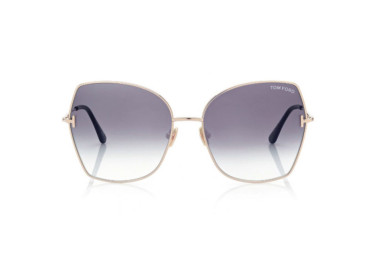 Tom Ford FT0951 28B Shiny Rose Gold/Gradient Smoke