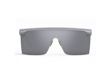 Dior DIORCLUB M1U 51A4 Matte White/Silver Mirrored