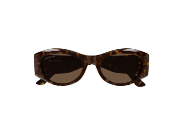 Balenciaga BB0396SK 002 Dark Havana/Brown