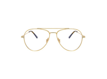 Tom Ford FT5800-B 030 Shiny Deep Gold/Clear Blue Light Block