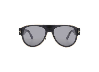 Tom Ford FT1074 01C Shiny Black/Smoke Mirror