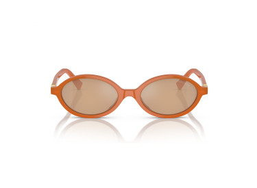 Miu Miu MU04ZSF 11V40D Turmeric Opal/Mirror Orange