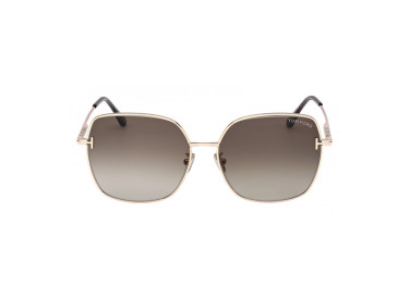 Tom Ford FT1250-K 28F Shiny Rose Gold/Brown Gradient