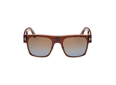 Tom Ford FT1073 48F Shiny Dark Brown/Havana/Brown Gradient