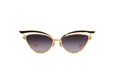 Valentino V-GLASSLINER VLS-118A Yellow Gold/Black Enamel/Dark Grey to Light Grey AR