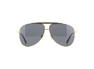 Tom Ford FT1018 30A Shiny Deep Gold/Black/Smoke