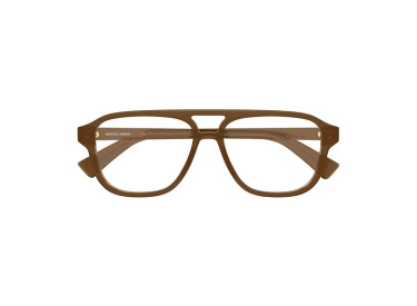 Bottega Veneta BV1294O 005 Shiny Brown 56mm