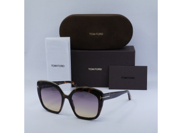 Tom Ford FT0944 55B Vintage Dark Havana with Rose Gold/Gradient Smoke/Lilac and Sand