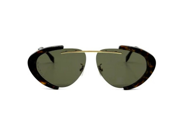Fendi FE40042U 52N Dark Havana/Gold/Green