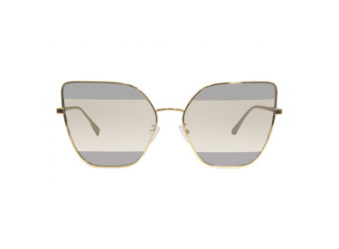 Fendi FE40015U 61 30C Gold/Smoke Silver Mirror