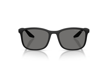 Prada PSA08S DG002G Rubbered Black/Dark Grey Polarized