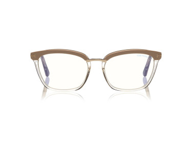 Tom Ford FT5550-B 072 Pink & Transparent Antique Pink/Rose Gold 54mm