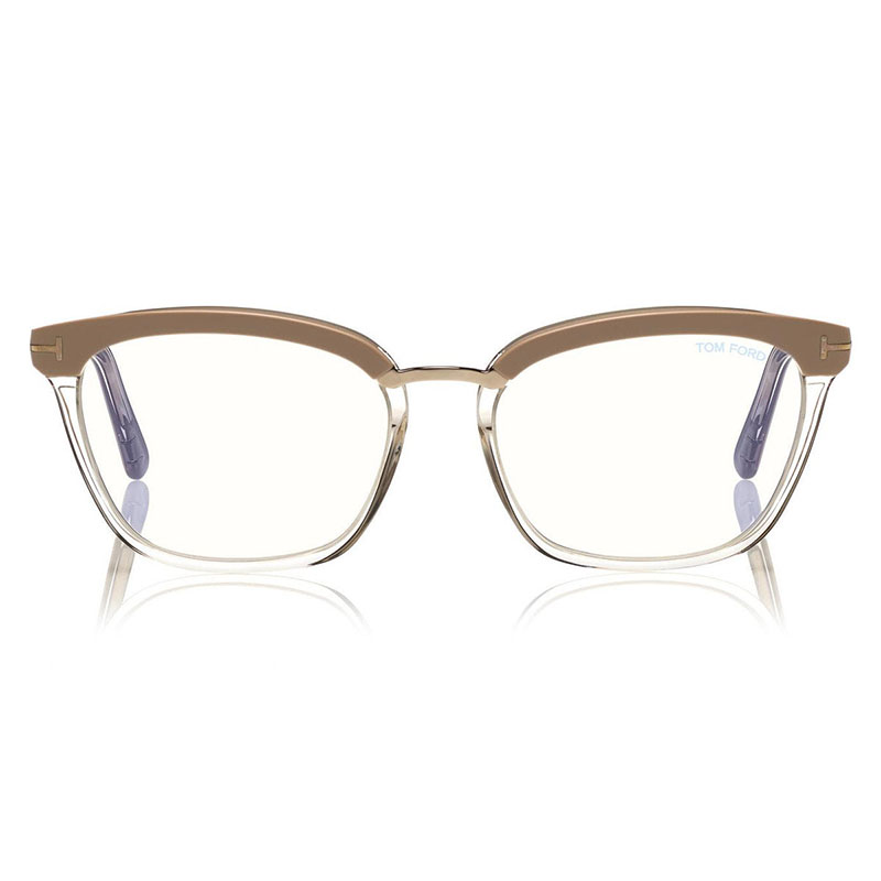 Tom Ford FT5550-B Square Eyeglasses