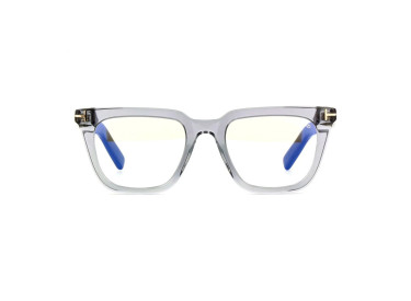 Tom Ford FT5963-B 020 Transparent Grey/Clear Blue Light Block 50mm