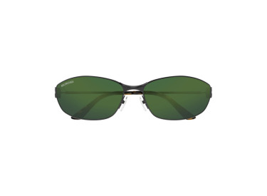 Balenciaga BB0336S 005 Grey/Green Mirror