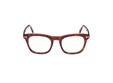 Tom Ford FT5870-B 054 Havana/Clear Blue Light Block 50mm