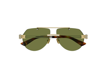 Bottega Veneta BV1342S 003 Gold/Silver/Green