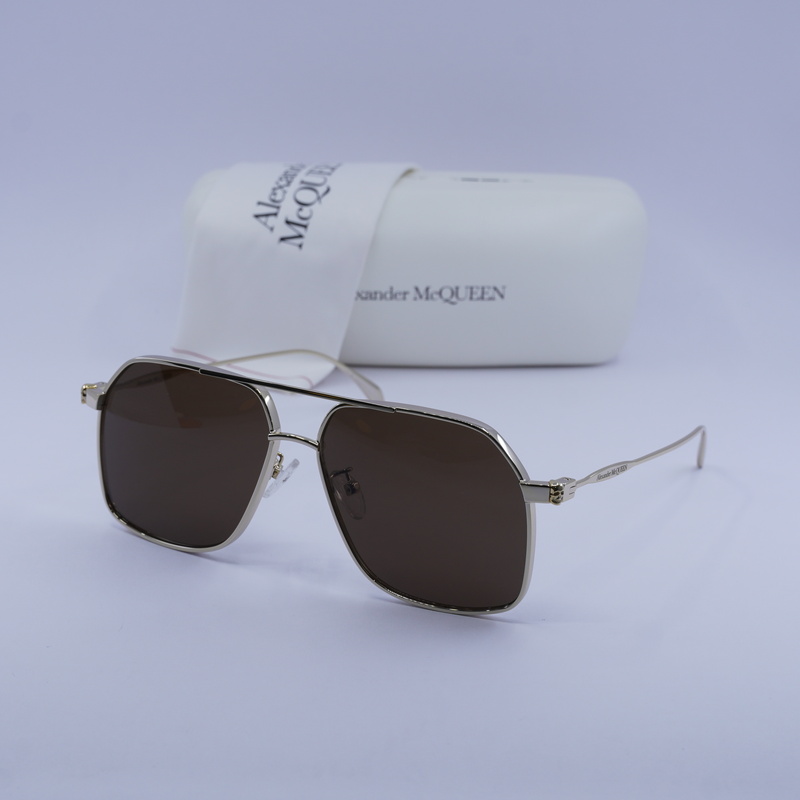 Alexander McQueen AM0372S Aviator Sunglasses