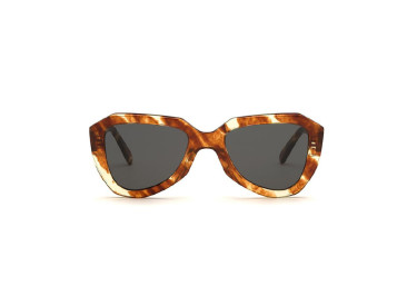 Celine CL40046U 56A Striped Brown/Grey