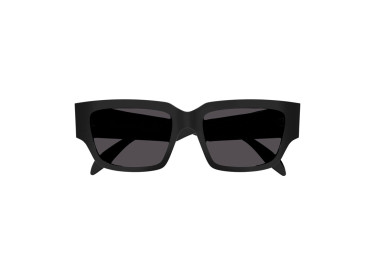 Alexander McQueen AM0329S 002 Shiny Black/Grey