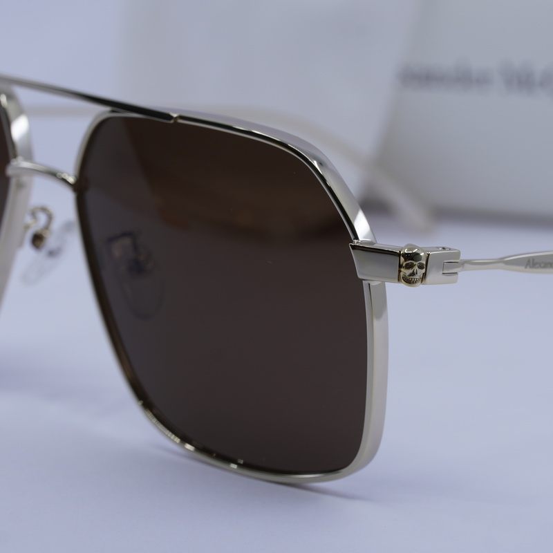 Alexander McQueen AM0372S Aviator Sunglasses