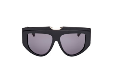 Max Mara MM0083 01A Shiny Black/Smoke