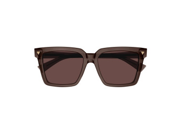 Bottega Veneta BV1254S 003 Transparent Brown/Red