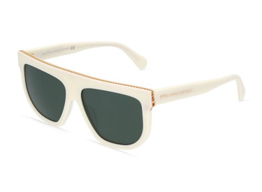 Stella McCartney SC40030I-Y 25N Ivory with Silver Chain/Green